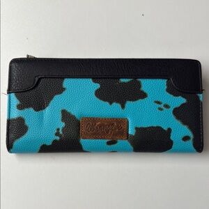 Wrangler Black and Turquoise Wallet